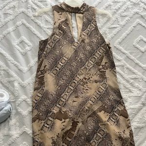 Guess snakeskin mini dress